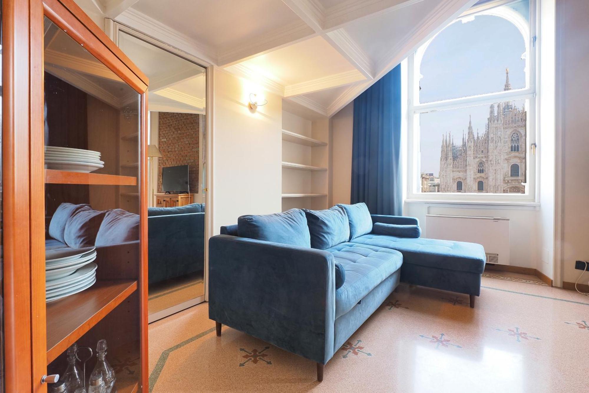 Duomo Cathedral View - Luxury Apartment Milán Exterior foto